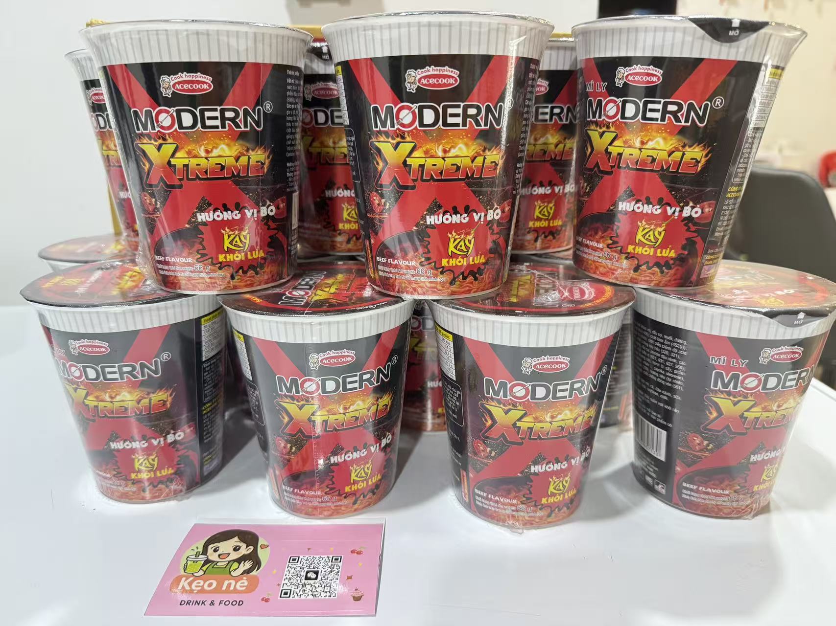 Modern Spicy Beef Cup Noodles